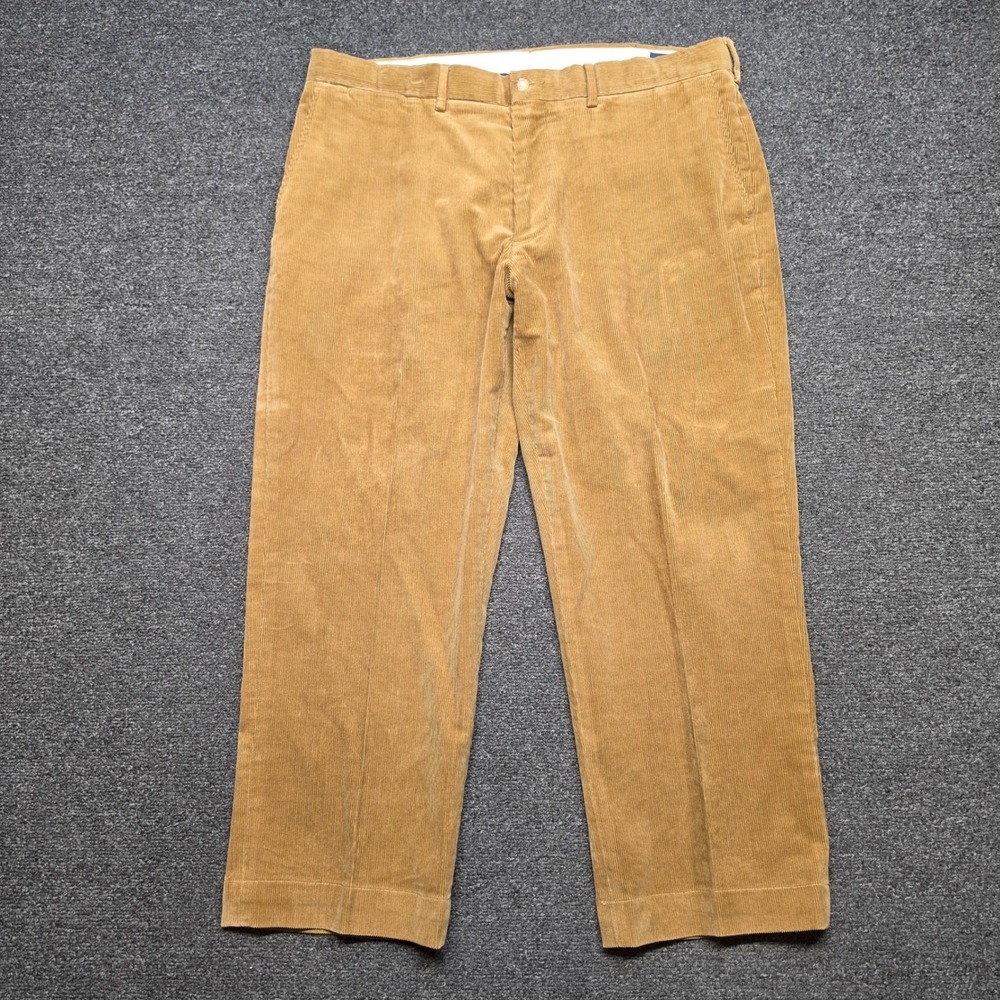 Polo Ralph Lauren Corduroy Pants Tan Brown Mens 38x26 Stretch Classic Fit Preppy